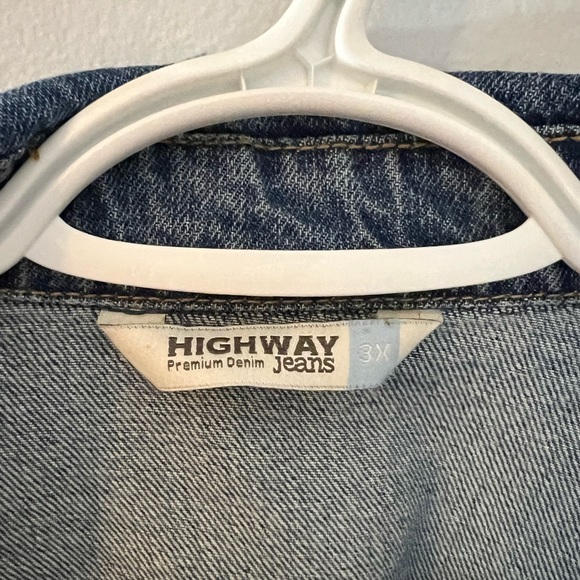 Woman’s Highway Premium Denim Jeans Jacket Size 3X - Picture 3 of 4